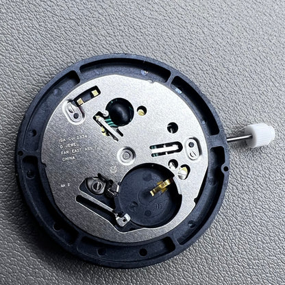 Swiss ISA 2334 quartz watch movement with date at 3 o?clock, precise timekeeping by Swiss ISA.