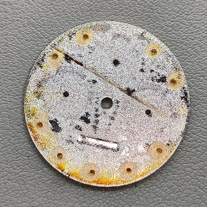 Embedded Diamond Watch Dial with Gold Trim Watch Hands for VK63 Movement