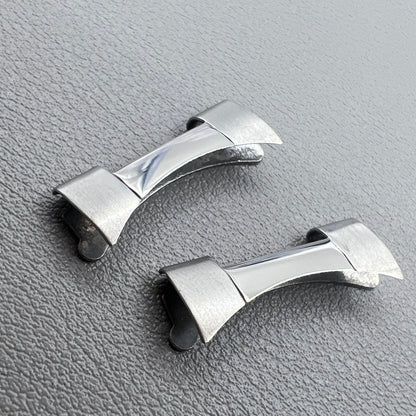 4 Stück Federstege für Armband Uhrenband gebogen 16x2,3x2,4 mm Edelstahl