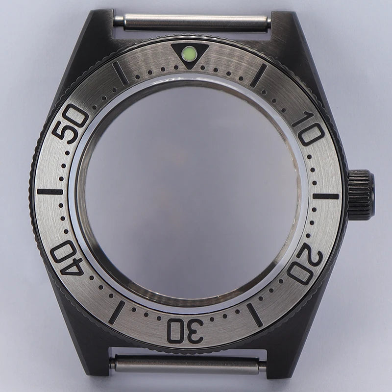 40mm Diver Watch Case Sapphire Glass with Bezel For NH35 NH36 NH34 NH38 4R36
