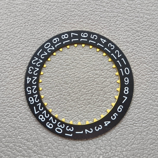 Black Date Disk Wheel Date Wheel Date@3 Generic for China Made 7750 Movement
