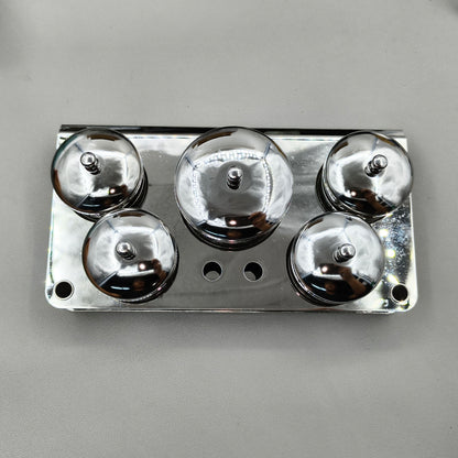 5 Cups Stainless Steel Watchmakers Watch Oil Benzine Cup with Anti-Leak Cover