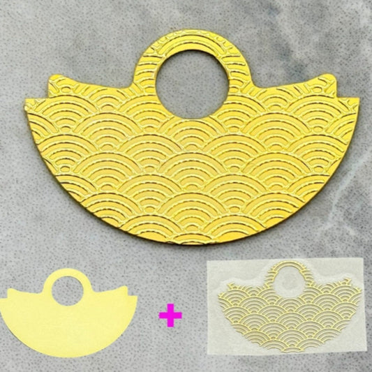Golden Background Golden Wave Up Slice Rotor Oscillating Weight for NH35