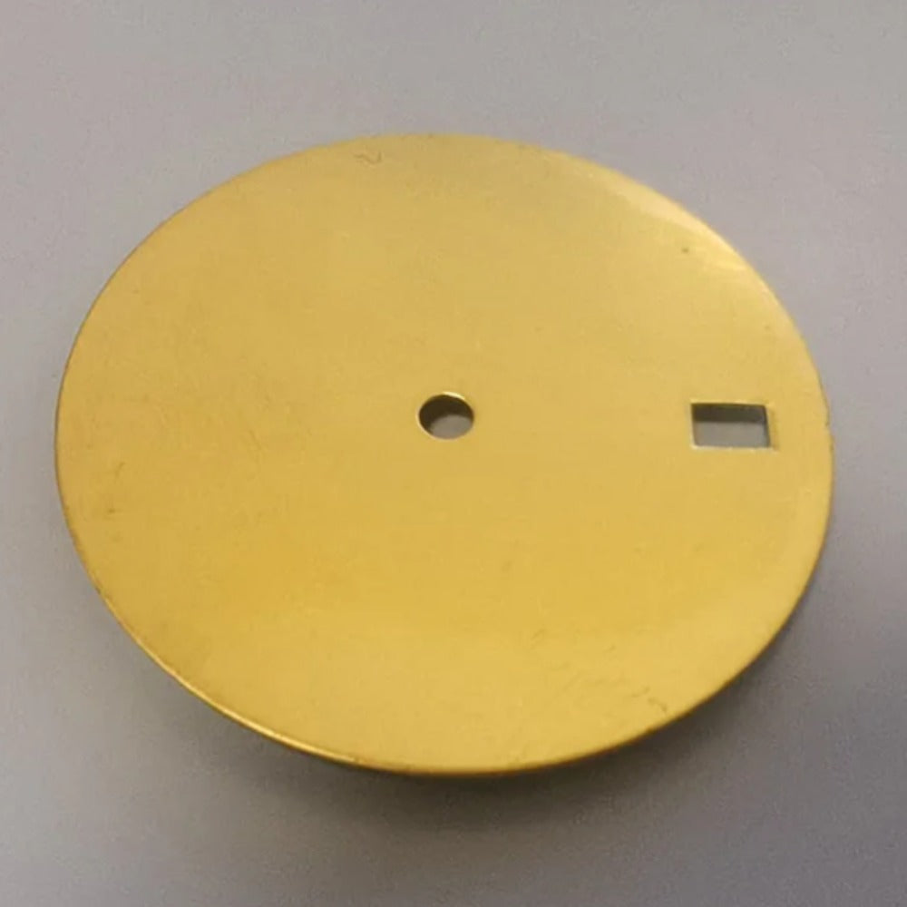 Golden Date At 3 brass watch dial compatible with NH35 NH36 7S26 4R movements for SKX007 SRPD models.