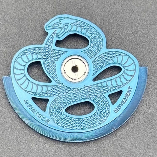 Blue Hollow Snake watch strap, featuring detailed textured design for stylish watch accessory.