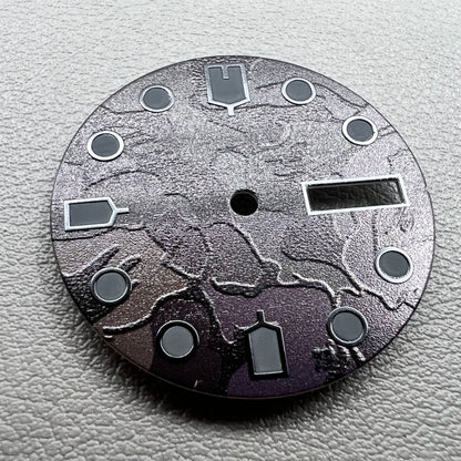 Black Watch Dial Green Luminous for NH36 4R36 Movement