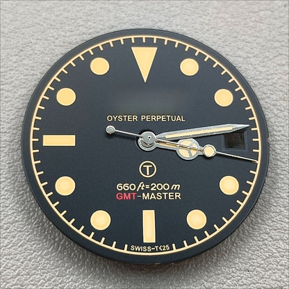 Luminous 28.3mm Watch Dial for Miytota 8215 Mingzhu 2813/8200/821A Dial With Hands