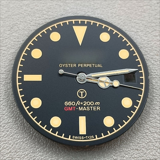 Luminous 28.3mm Watch Dial for Miytota 8215 Mingzhu 2813/8200/821A Dial With Hands
