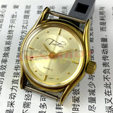 TAISHAN Manual Mechanical Lady Watch 19 Jews Champagne Golden Dial Golden Case