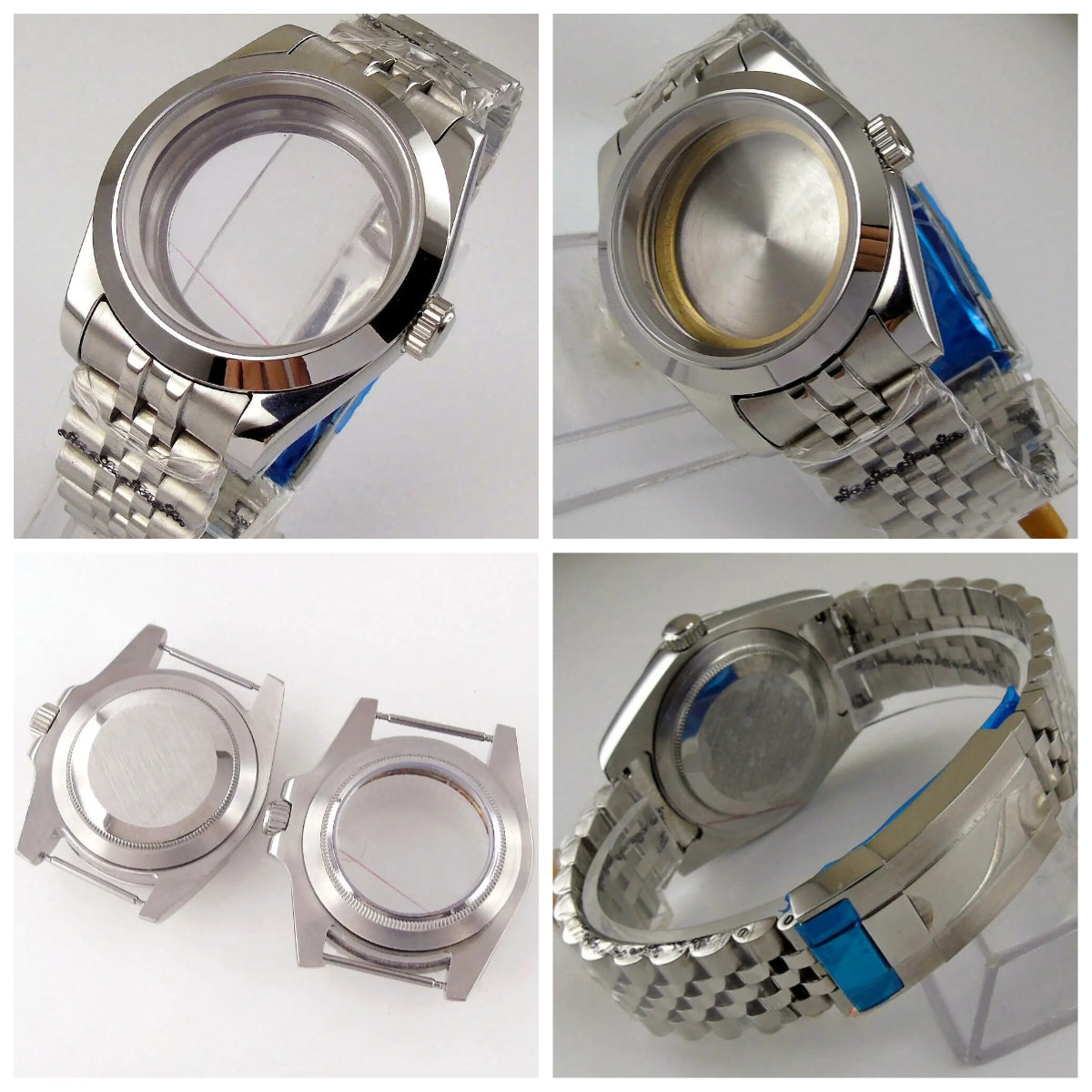 Polished 36/39MM 316L Steel Watch Case Fit ETA 2824 2836 8215 NH35 NH36 7S26