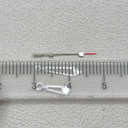 Modified Silver Trim Watch Hands Green Luminous Fit NH35 NH36 Movement