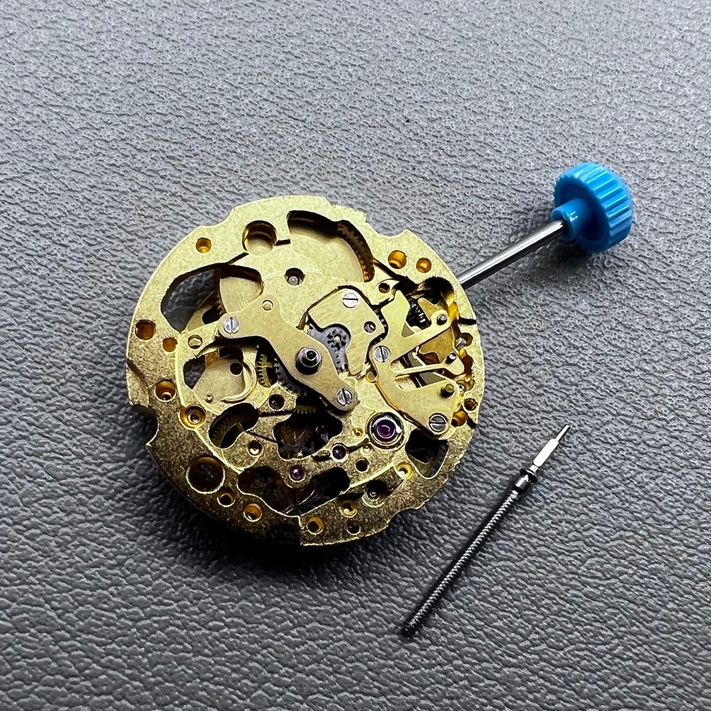 Japan Miyota 6T33 Golden Hollow Hand-winding Mechanical Movement 3 Hands