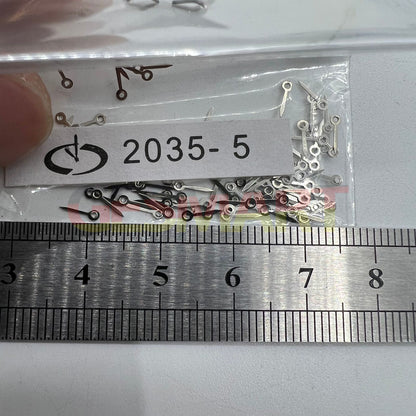 Lot de 100 aiguilles de seconde de 5 mm argentées pour mouvement à quartz Miyota 2035
