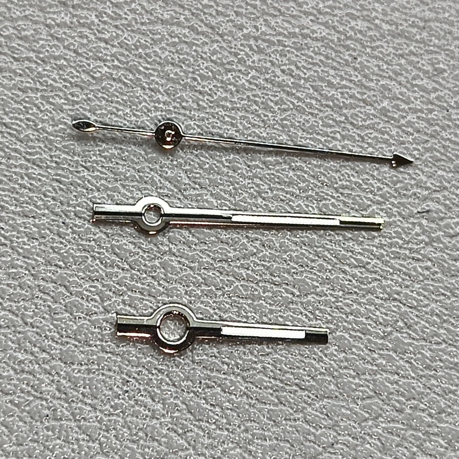 2 Sets/Pack Black+Silver Trim Watch Hands for Seagull ST6 Mechanical Movement
