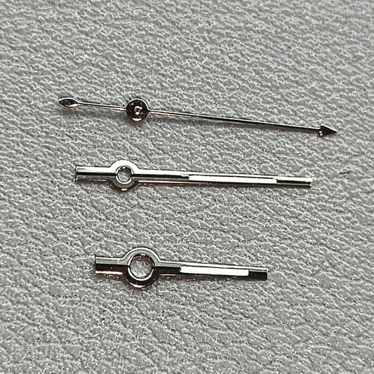 2 Sets/Pack Black+Silver Trim Watch Hands for Seagull ST6 Mechanical Movement