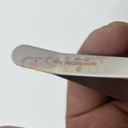 Bergeon 7825 spring bar tweezers designed for precise watch strap adjustments and repairs.