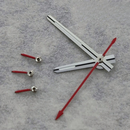 Modified Silver Red For VK63 VK64 Quartz 6 Pins Green Luminous Watches Hands