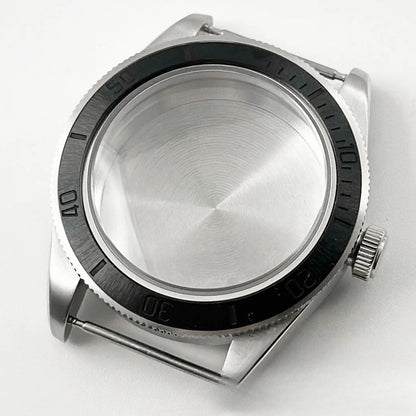 39MM Bezel Domed Sapphire Crystal Case for NH34 NH35 NH36 NH38 ETA 2824 PT5000