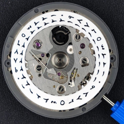 Genuine Japan NH35 watch movement with white Arabic datewheel, 24 jewels for high accuracy performance.