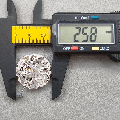 Japan Miyota 8N24 Silver Plated Automatic Mechanical Movement