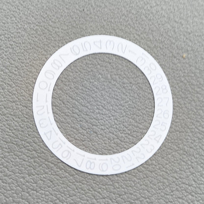 2 PIECES White Background Light Grey Character Disk Date Wheel for NH35 NH36