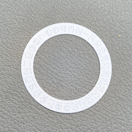 2 PIECES White Background Light Grey Character Disk Date Wheel for NH35 NH36