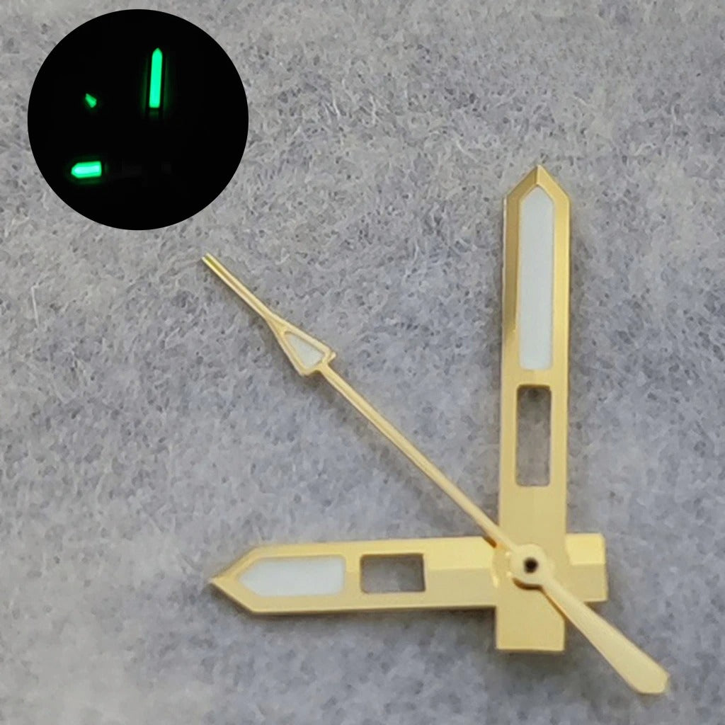 Modified Green Luminous Multicolor Watch Hands Pointers For NH35 NH36 NH38 7S/4R