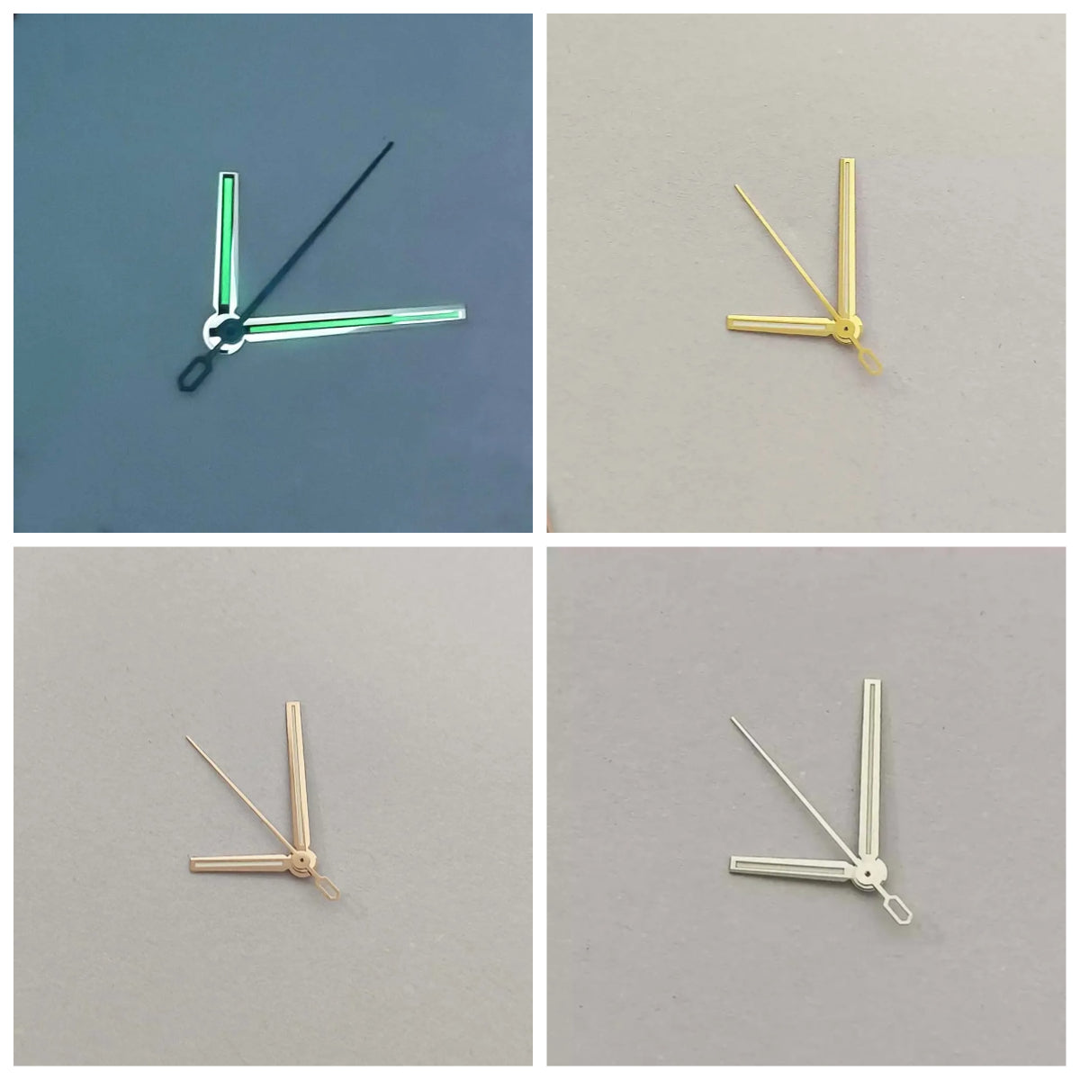 Silver/Rose/Gold Watch Hands Fit for 8215 2813 Green Luminous Watch Pointers