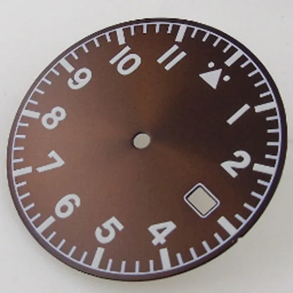33.6mm Multicolor Watch Dial Fit For NH35AA NH36AA with Green Luminous Modified
