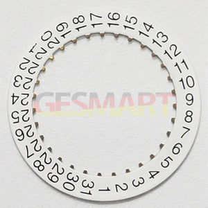 White Date Disk Date Wheel Overlay for Watch Seagull 2824 Movement Date At 3