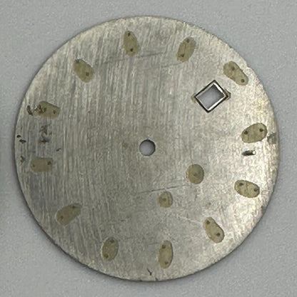 Dark green 34mm Datejust watch dial with silver trim and luminous markers for 8215 8200 movement.