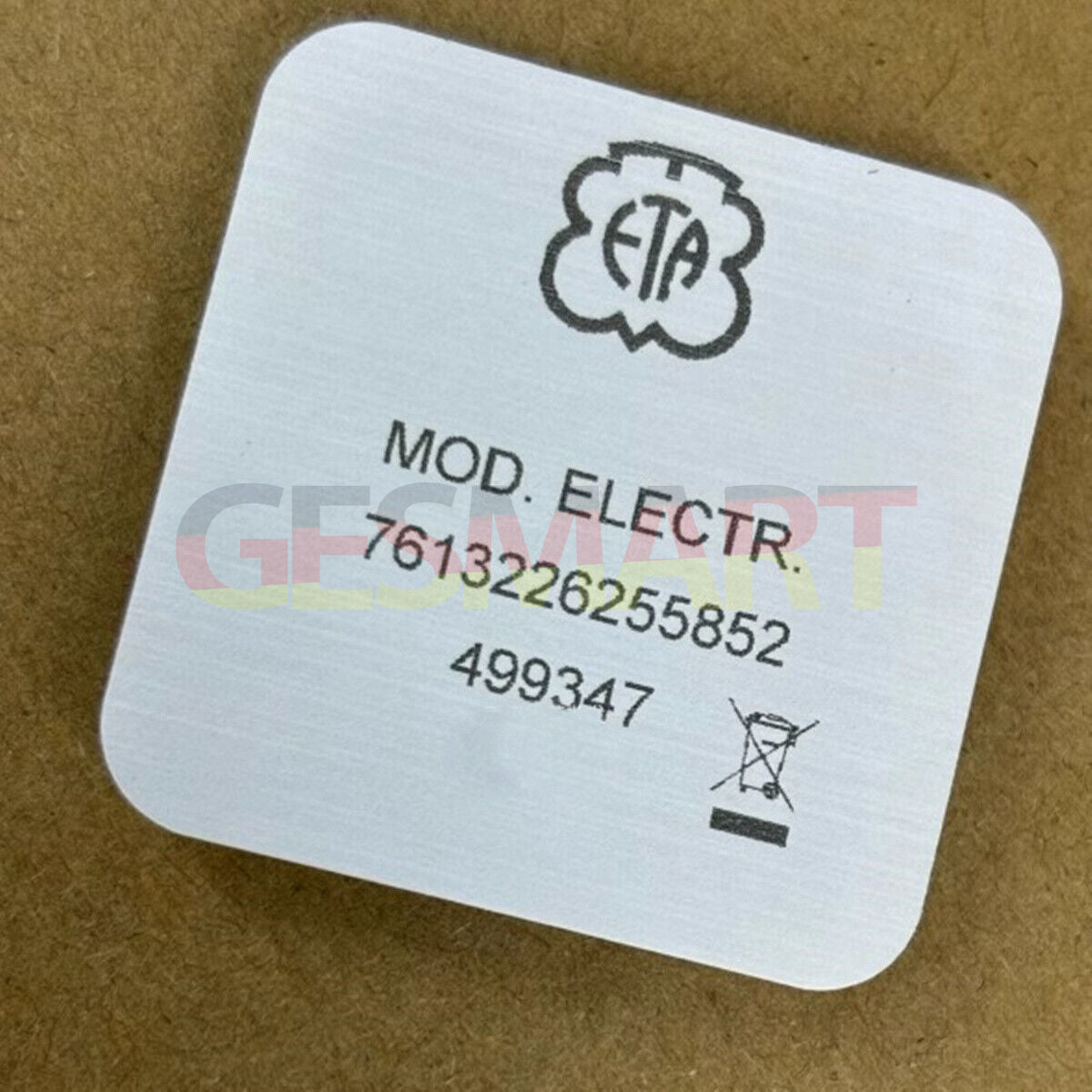 Swiss Made sealed circuit board for ETA 255.411 watch movement, precision replacement part.