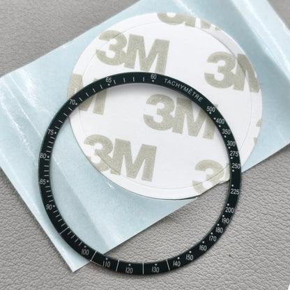 38.5mm Green Ring+White Font Aluminum Alloy Watch Bezel for Omega Speedmaster