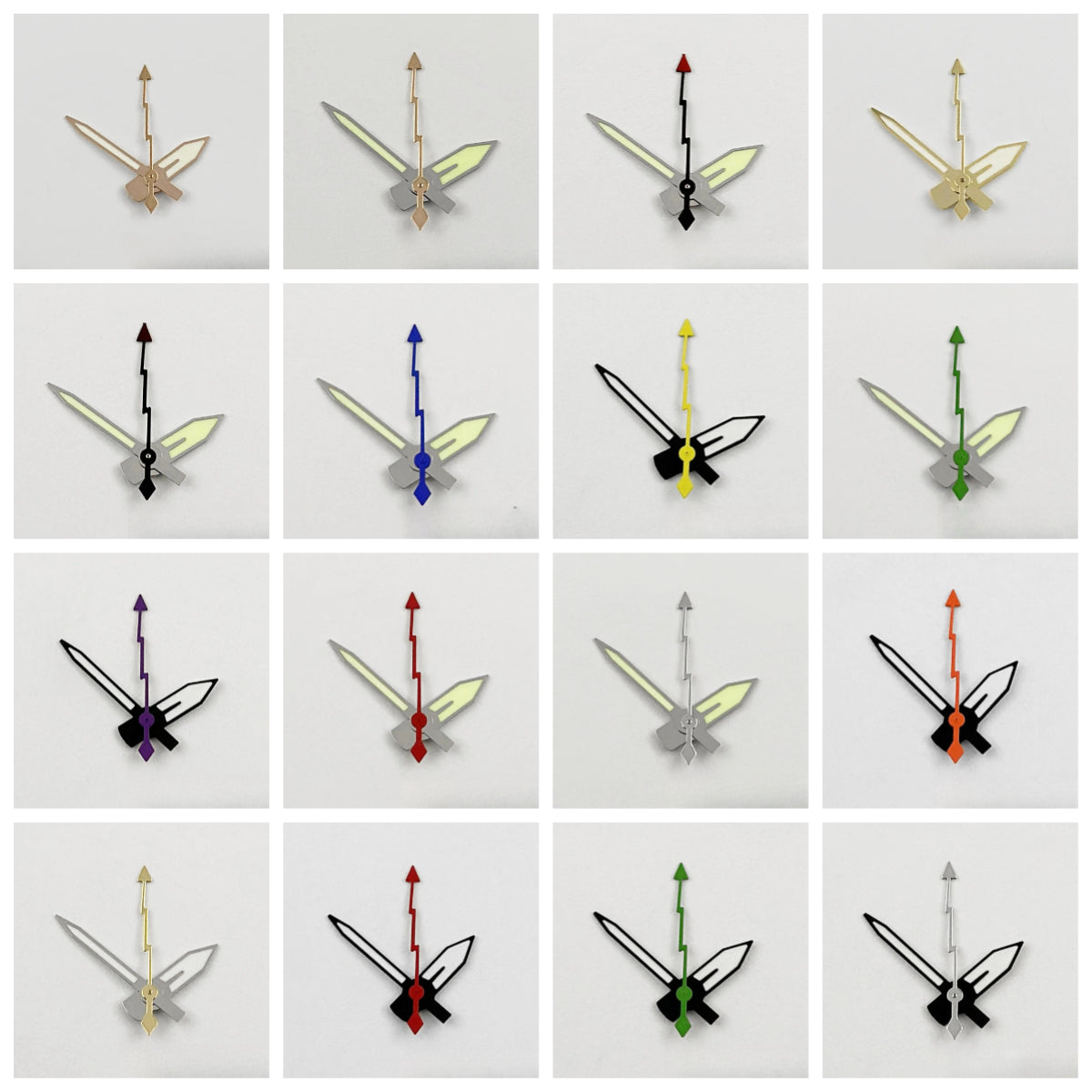 Lightning Second Hand C3 Green Luminous Watch Hands for NH35 NH36 NH38 NH39 NH70