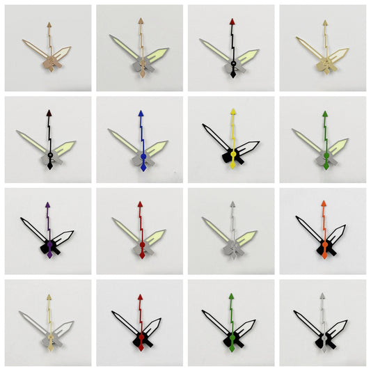 Lightning Second Hand C3 Green Luminous Watch Hands for NH35 NH36 NH38 NH39 NH70