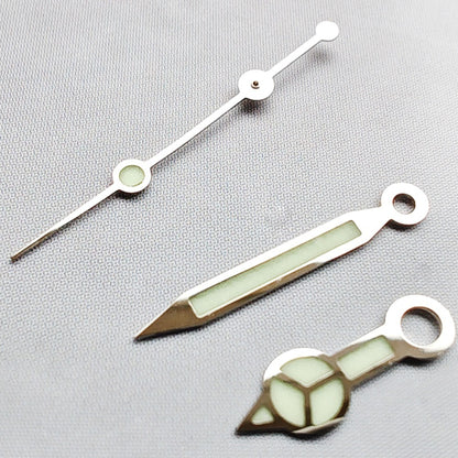 17mm C3 Super Blue lume watch hands compatible with NH35 NH36 NH38 series.