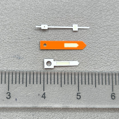 C3 Green Lume Orange+White Trim Vintage Watch Hands for NH34 NH35 NH36 NH38