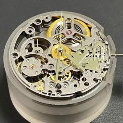 China Made Dandong 4130 Black Hollow Mechanical Movement Watch Repair Part