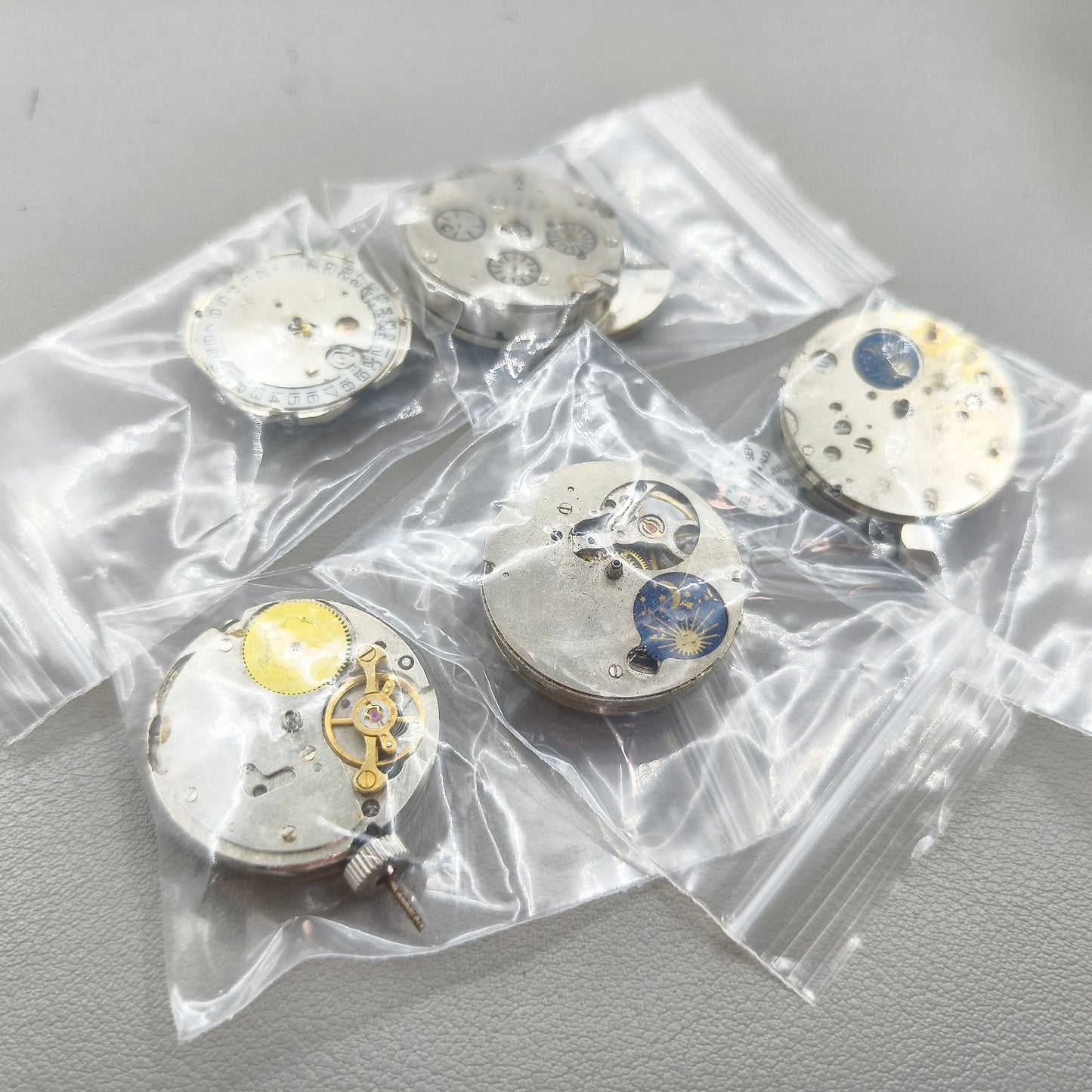 5 PIECES China Automatic Mechanical Movement Random Ship for Disassembled Practice