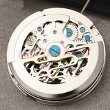 China Made Dandong Silver Hollow Automatic Mechanical Movement Small Second@9