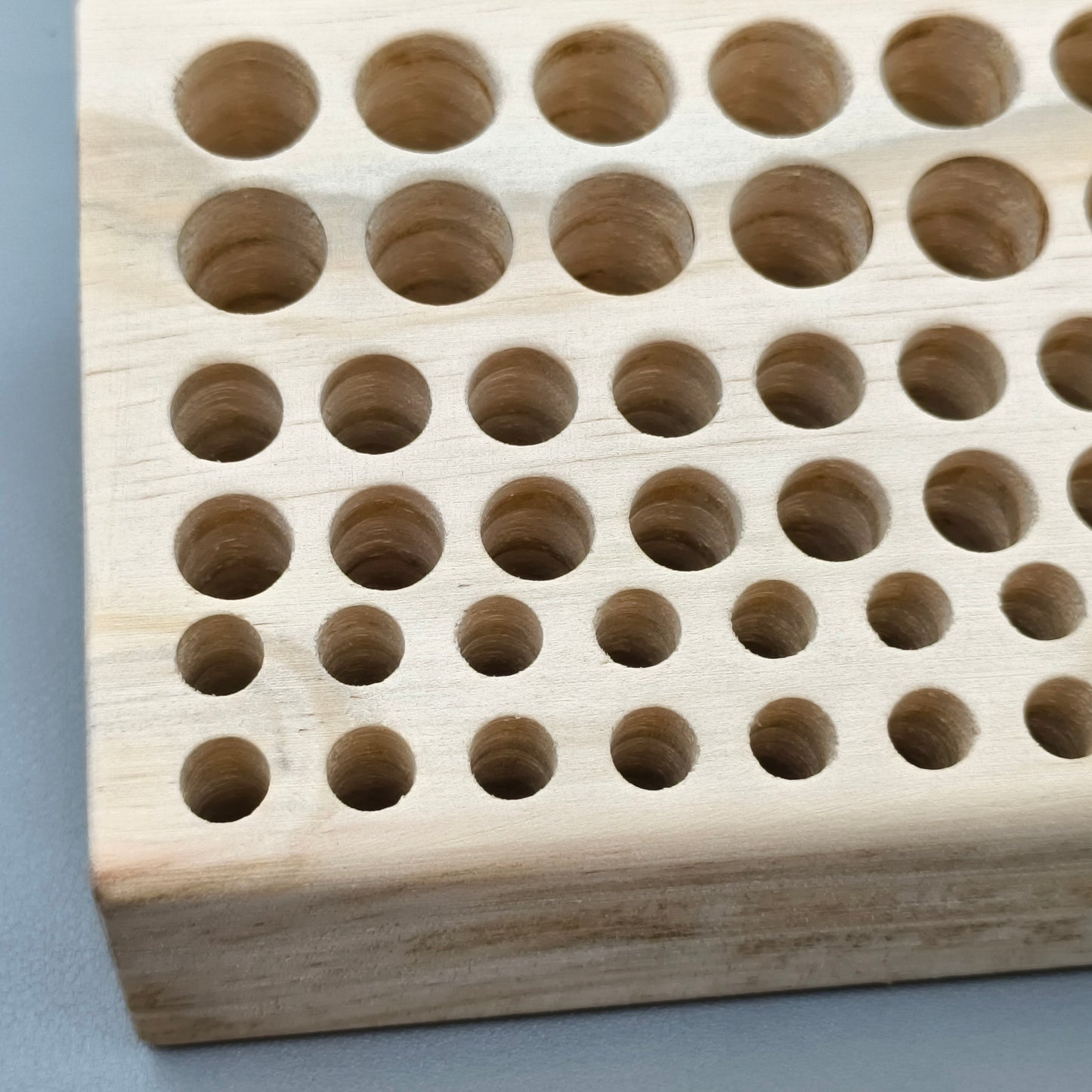 46 Holes Wooden Watchmaker Tool Holder For Repair Tool Organizer Stand