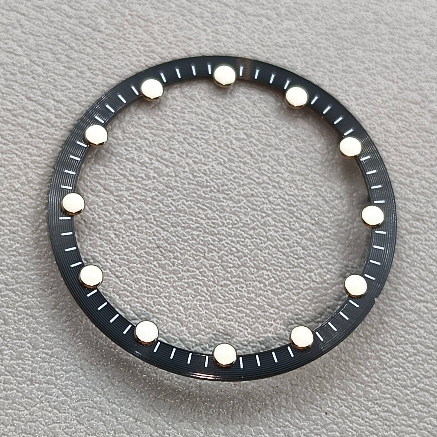 28.5mm Black Watch Dial Circle Plate for Japan NH70 NH72 Skeleton Movement Hollow