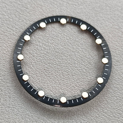 28.5mm Black Watch Dial Circle Plate for Japan NH70 NH72 Skeleton Movement Hollow