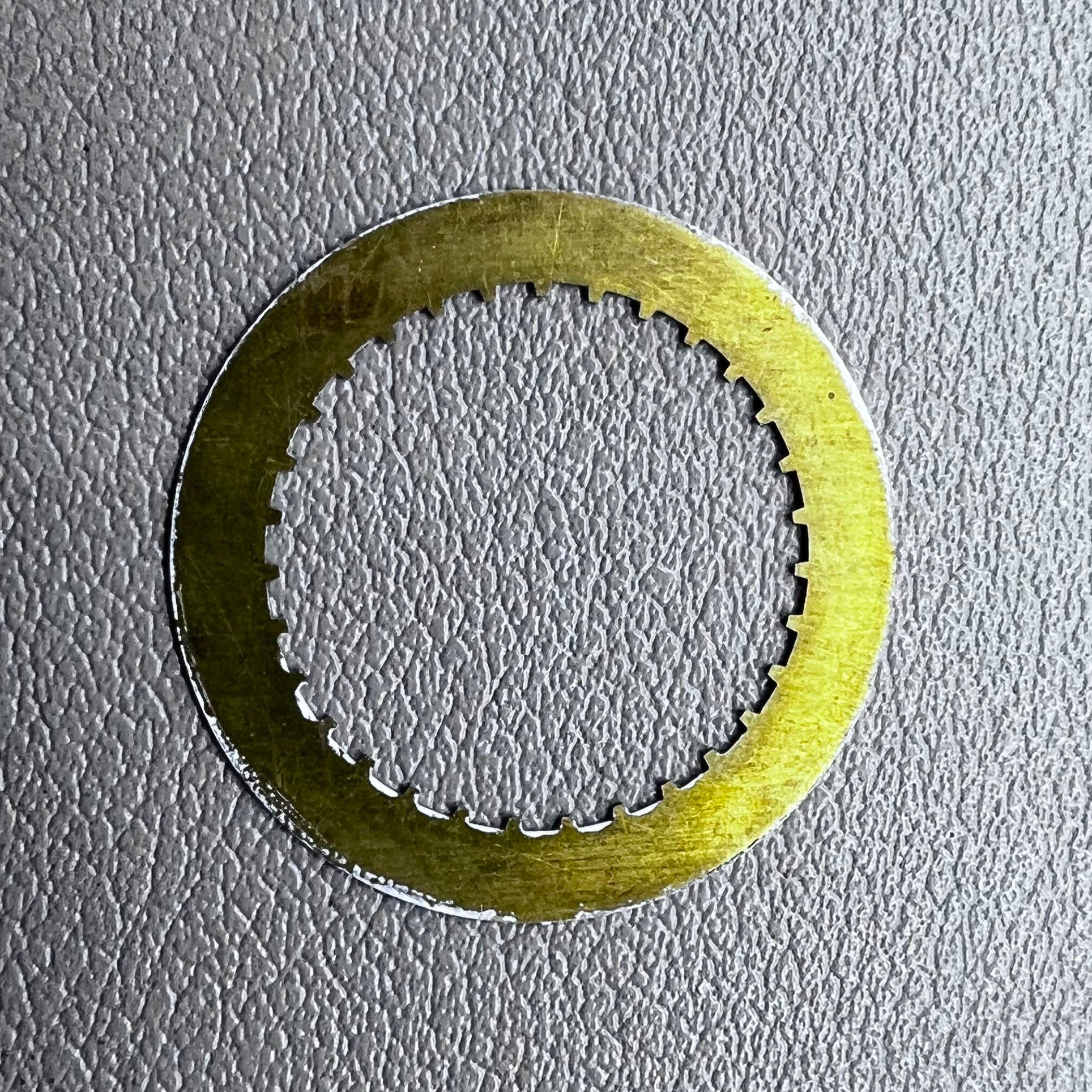 White date disk with clear numerals for Seagull 2824 watch movement, date window at 3 o'clock.