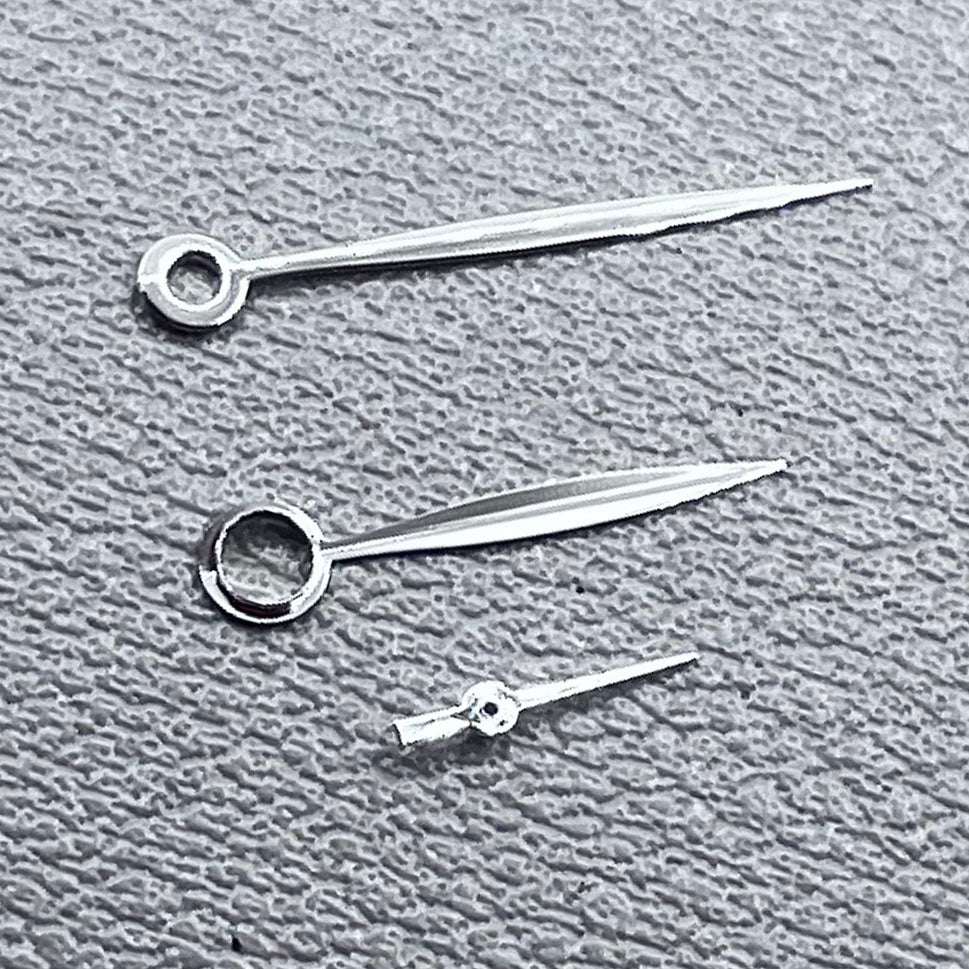 Leaf Shape Silver Willow Watch Hands for Seagull ST3600/ST3621/ETA6497/ETA6498