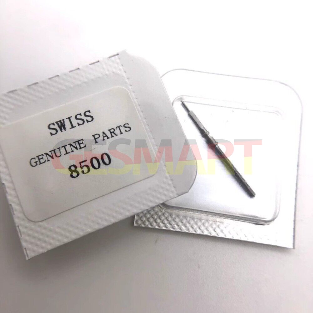 Watch winding stem for Omega 8500 movement, precision replacement part for smooth time adjustment.