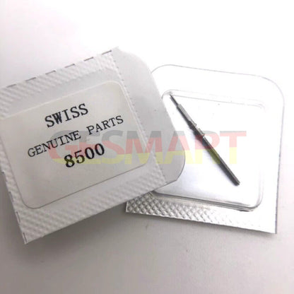 Watch winding stem for Omega 8500 movement, precision replacement part for smooth time adjustment.