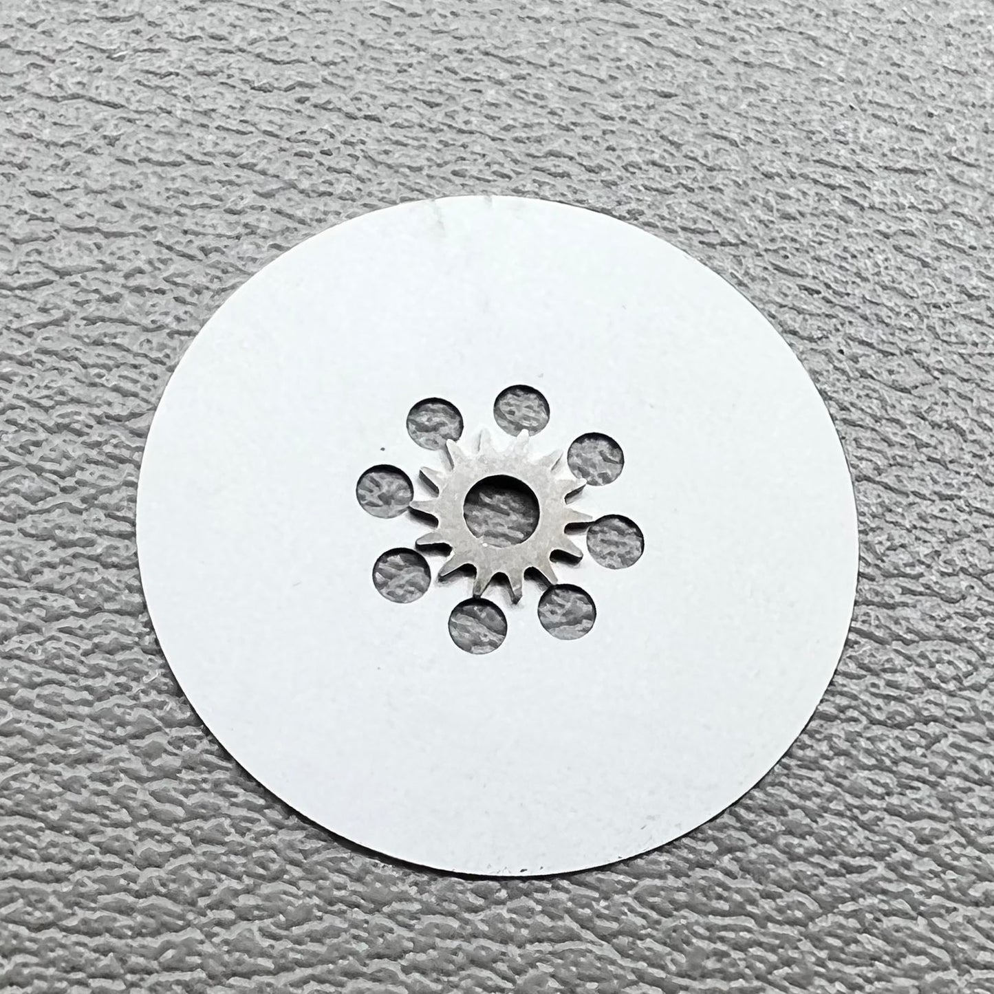 White background showing 2-piece week and date disk wheels for Miyota 8200 series watches.