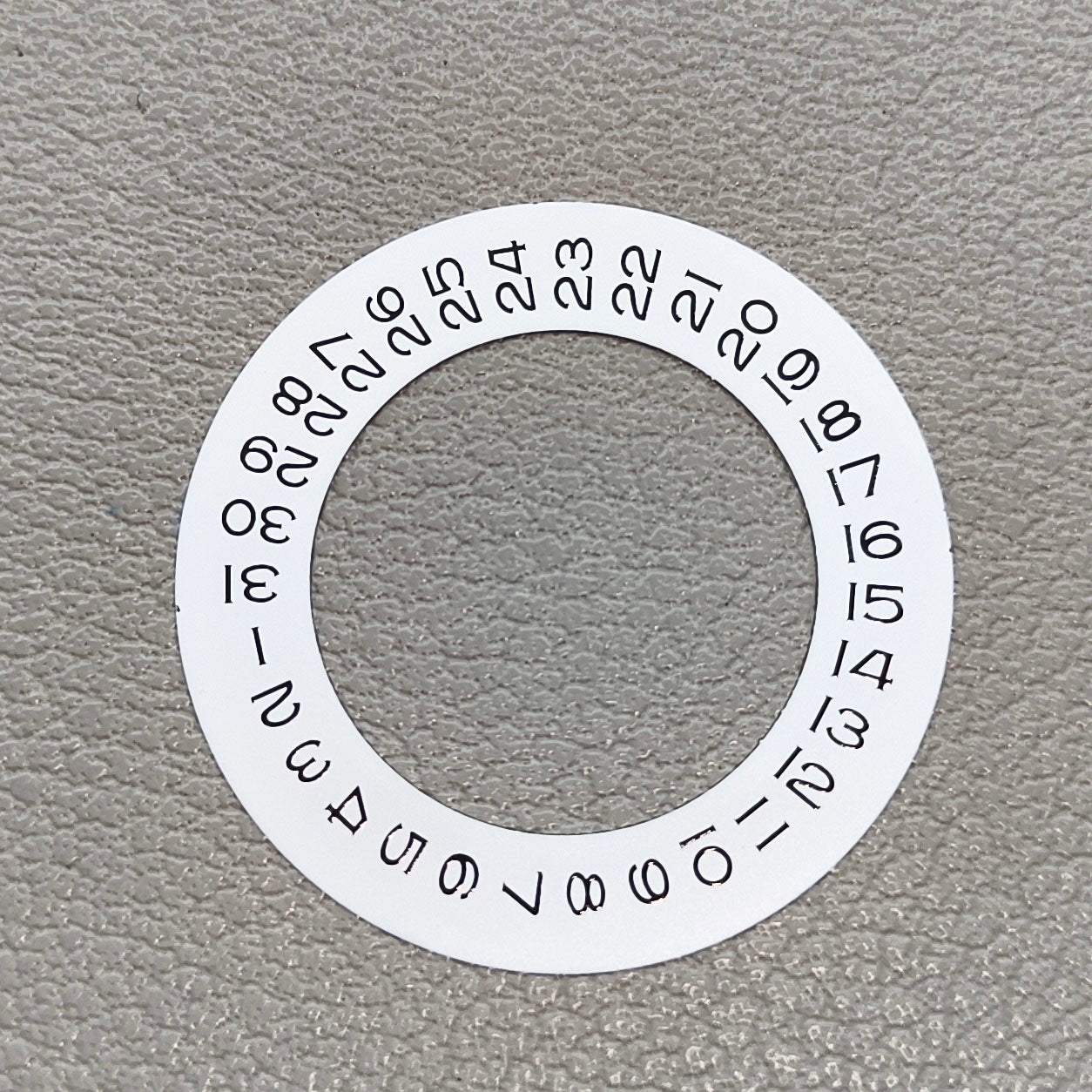 Wide Brim White Date Wheel Overlay for ETA2824 2836 Miyota 8215/8200 Date@3