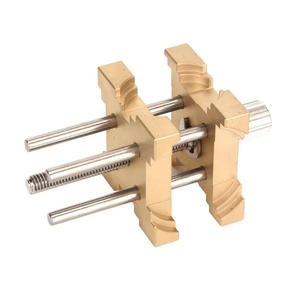 Adjustable watch movement holder, fixed base for secure repair and disassembly of watch movements.
